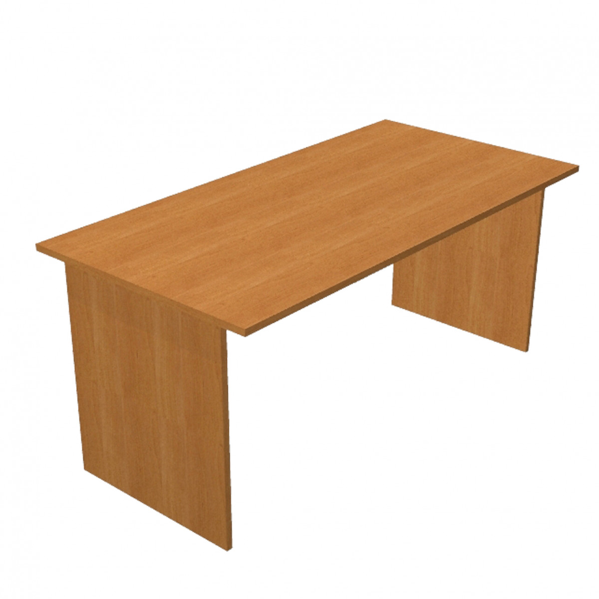Scrivania Easy - lineare - 160 x 80 x 72 cm - noce chiaro