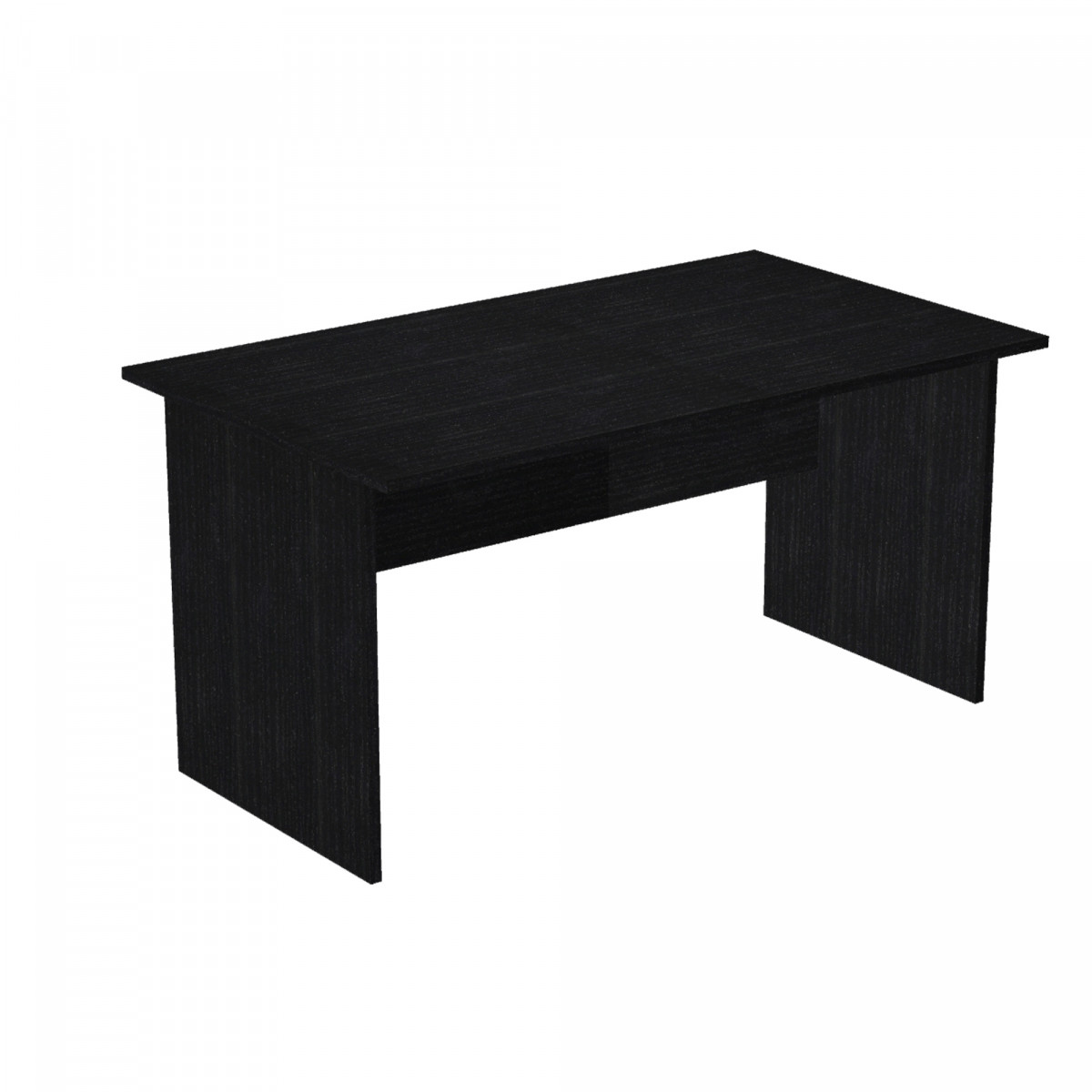 Scrivania Easy - lineare - 140 x 80 x 72 cm - nero venato