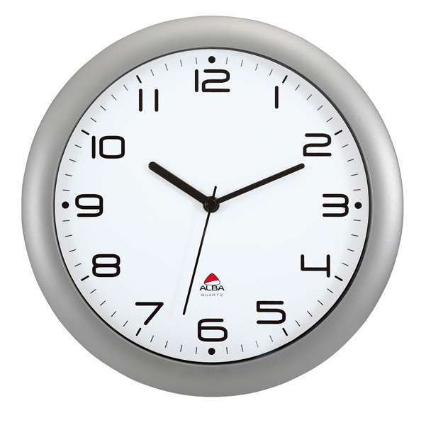 Orologio da parete Hornew - diametro 30 cm - grigio metal - Alba