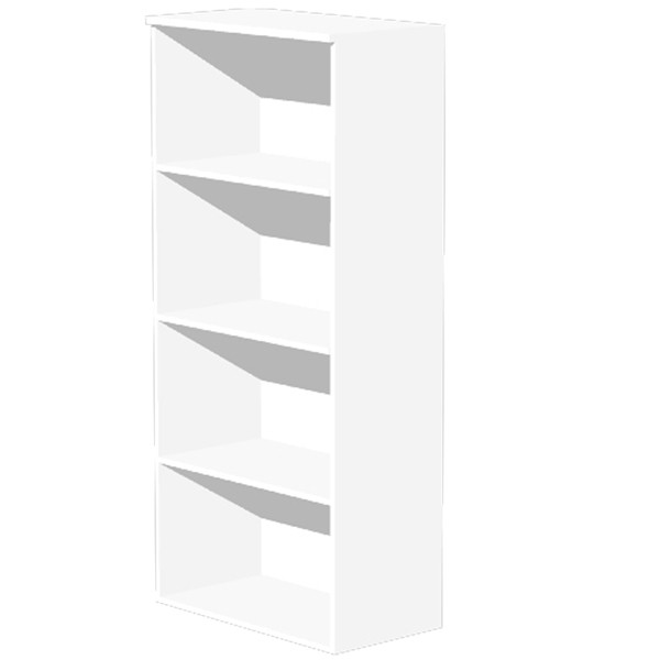 Mobile Easy - alto a giorno - 80 x 35 x 180 cm - bianco