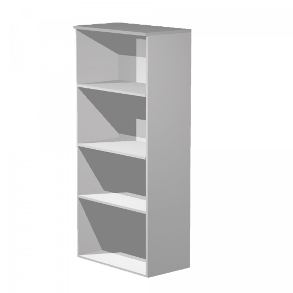 Mobile Easy - alto a giorno - 80 x 35 x 180 cm - grigio
