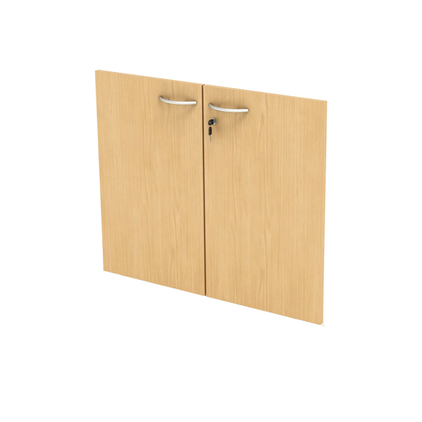 Coppia ante Easy - in melaminico - per mobile basso - 80x67 cm - spessore 18 mm - faggio - Artexport