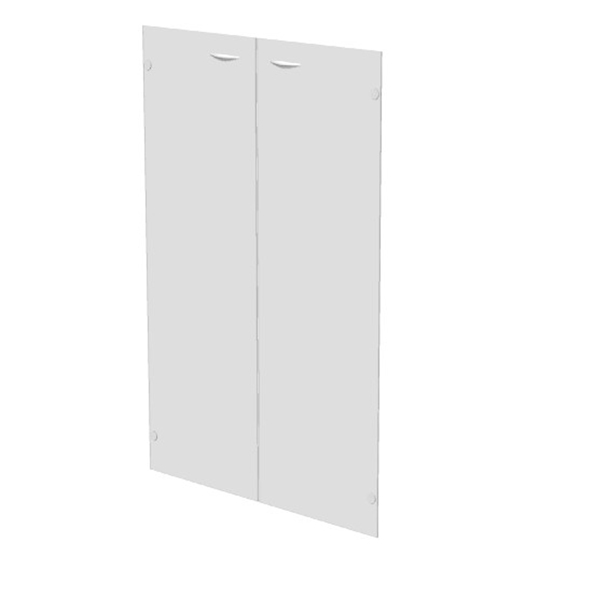 Coppia ante Easy - per mobile medio - 80x115 cm - spessore 5 mm - vetro satinato - Artexport