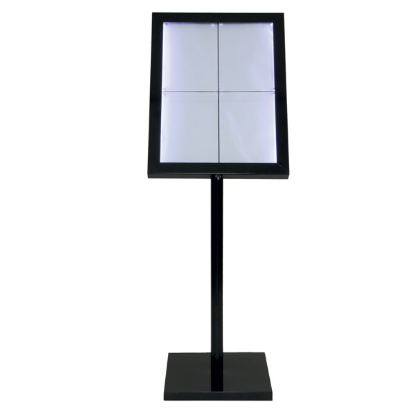 Espositore a LED per esterni/interni - display 4 x A4 - Securit