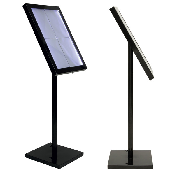 Espositore a LED per esterni/interni - display 4 x A4 - Securit