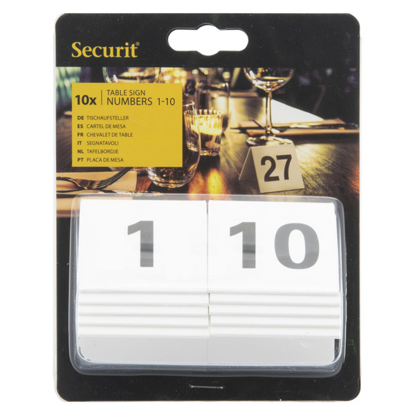 Numeri per tavoli - set da 1 a 10 - Securit