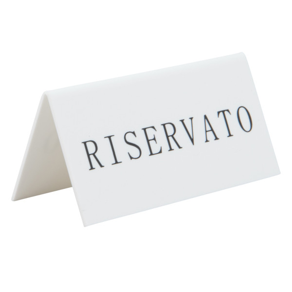 Targhetta RISERVATO per tavoli - Securit - set 5 pezzi