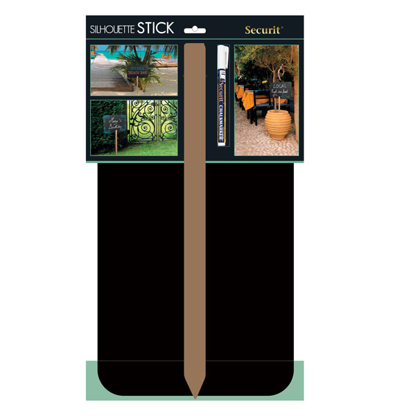 Silhouette Board Sticks - forma rettangolo - 73,5 x 45 cm - nero - Securit
