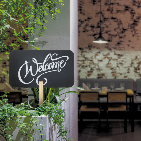 Silhouette Board Sticks - forma rettangolo - 73,5 x 45 cm - nero - Securit