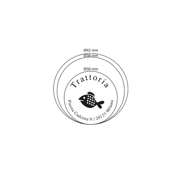 Timbro Original Printy 4642 - autoinchiostrante - diametro 42 mm - Trodat