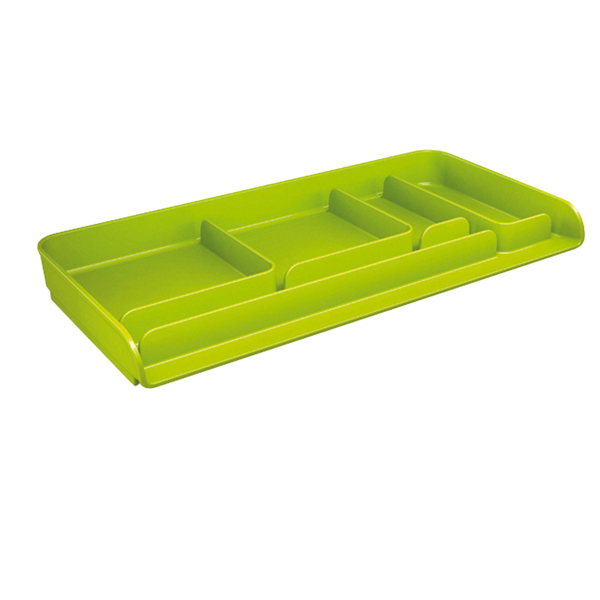 Vaschetta portacancelleria Mydesk - 26,1x12,5x2,8 cm - verde - Arda