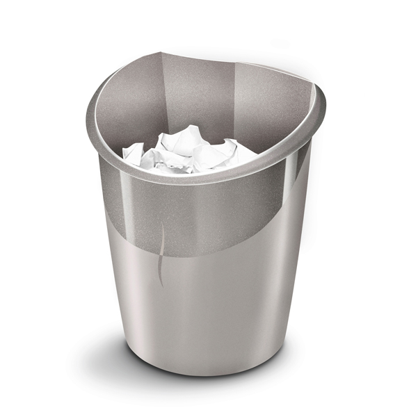 Cestino gettacarte Ellypse Xtra Strong - altezza 38 cm - 15 lt - grigio talpa - CEP