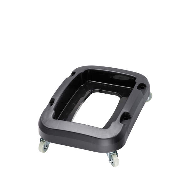 Carrello a 4 ruote per contenitore Office - 32,5&times;47&times;15 cm - nero - Medial International