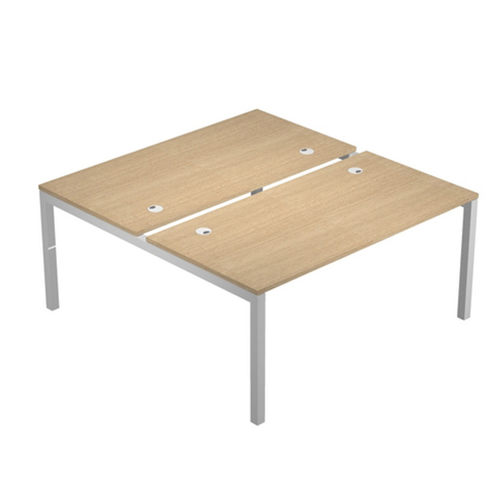 Scrivania a 2 postazioni contrapposte AgorA' - 120x168x72,5 cm - rovere - Artexport