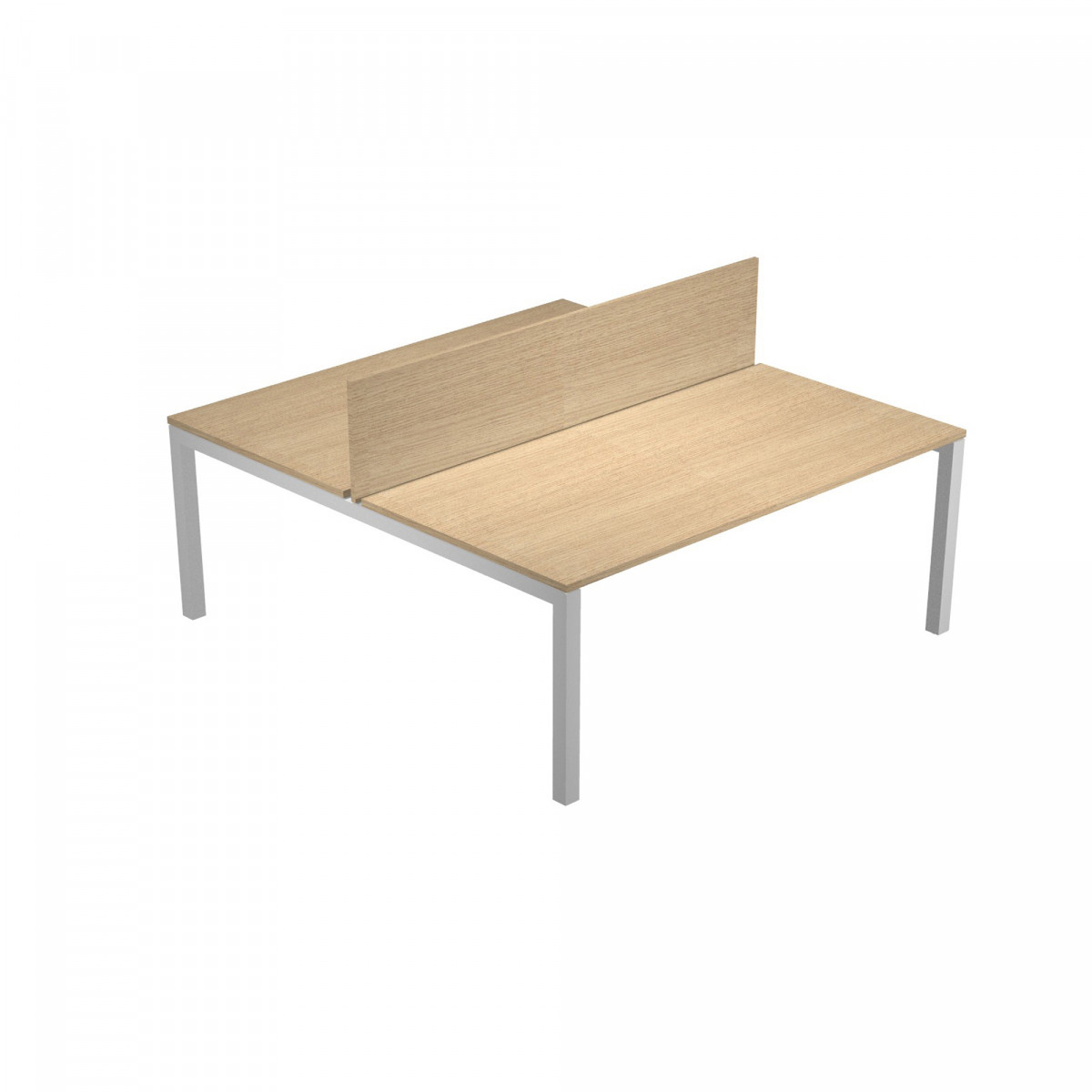Pannello divisorio Agorà - per scrivania multiple - 180 x 32 cm - rovere