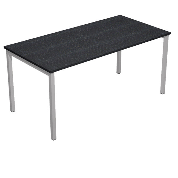 Scrivania Easy Plus - lineare - 120 x 80 x 72,5 cm - nero venato