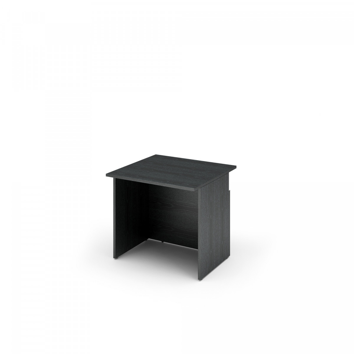 Modulo reception Prestige disabili - senza sopralzo - 80 x 97,5 x 72 cm - nero venato/bianco