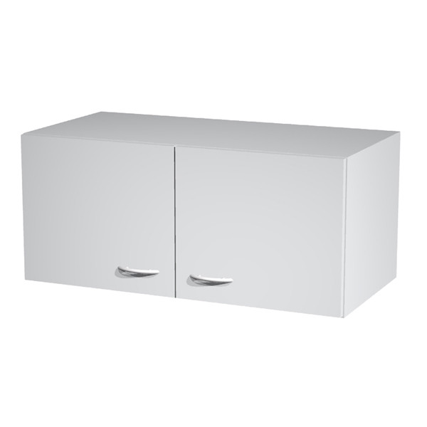 Sopralzo per armadi modulari - a 2 ante - 90 x 45,8 x 40 cm - grigio