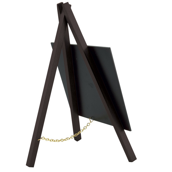Mini Lavagna con cavalletto nero - 24,4 x 15 cm - nero - Securit