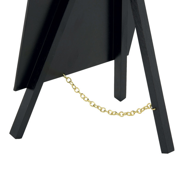 Mini Lavagna con cavalletto nero - 24,4 x 15 cm - nero - Securit