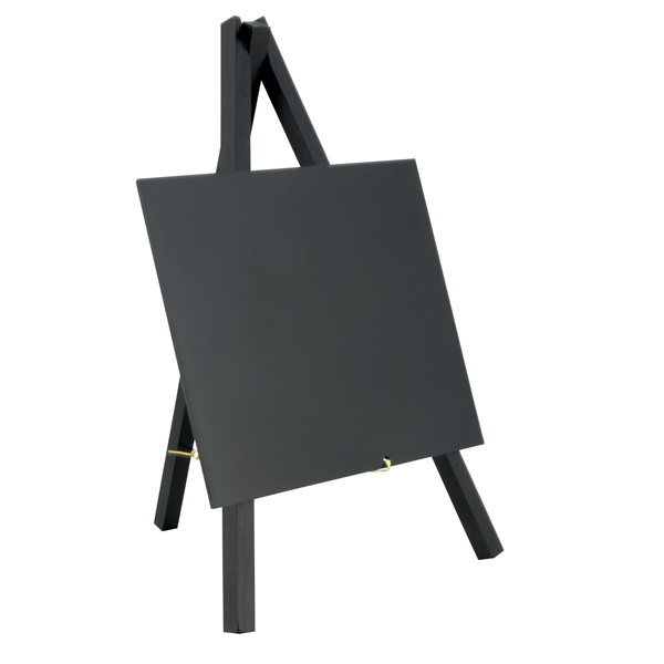 Mini Lavagna con cavalletto nero - 24,4 x 15 cm - nero - Securit