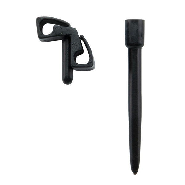 Supporti a spina per targhette - nero - Securit - set 20 pezzi