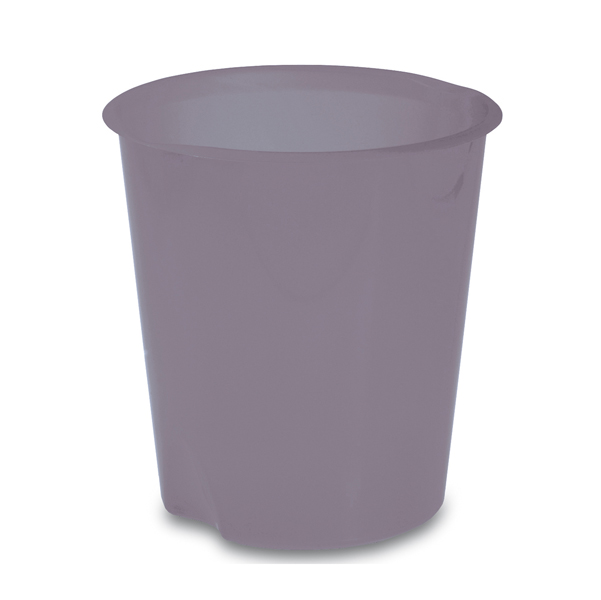 Cestino gettacarte E020 Modula - altezza 32,5 cm - diametro 31 cm - 16,5 lt - trasparente fumE' - Fellowes