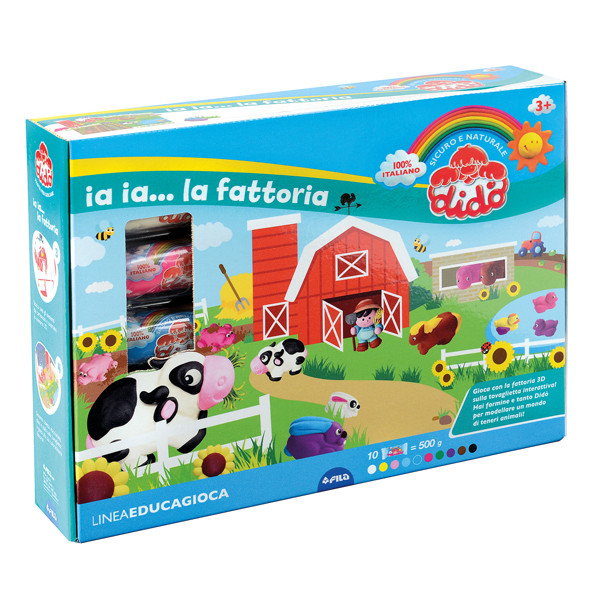 Did&ograve; Farm - 10 salsiciotti - con formine e scenario 3d - DiD&ograve;