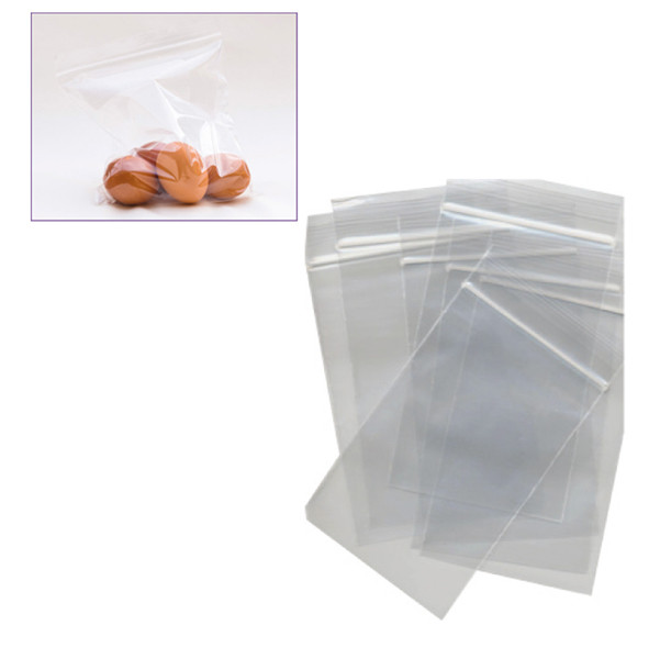 Sacchetti Zip - 30 x 40 cm - 45 micron - LDPE - trasparente - Viva - conf. 100 pezzi
