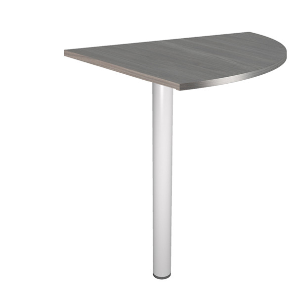 Raccordo angolare 90&deg; per scrivanie Easy - 80 x 80 cm - frassino toscano/grigio cromato