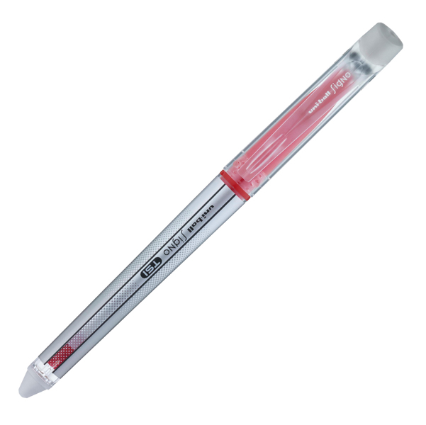 Penna a sfera gel cancellabile Uniball Signo TSI - punta 0,7mm - rosso - Uni Mitsubishi