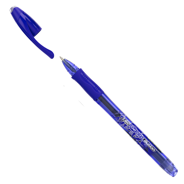 Penna sfera Gelocity Illusion - gel cancellabile - punta 0,7 mm - blu - Bic - conf. 12 pezzi