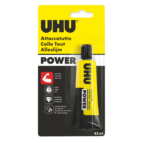 Colla UHU  Power - 45 ml - trasparente - UHU