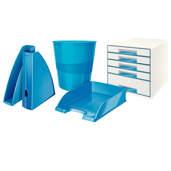 Portariviste WOW - 27,2x7,3x31,8 cm - blu - Leitz