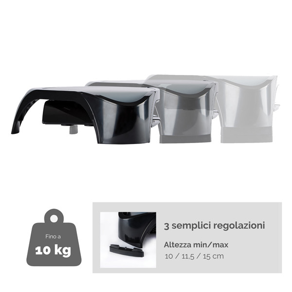 Supporto monitor plus - vaschetta e scomparti - Fellowes
