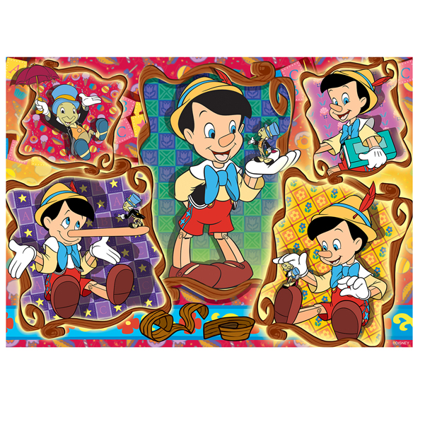 Puzzle supermaxi pinocchio 108 pezzi 70x50cm lisciani