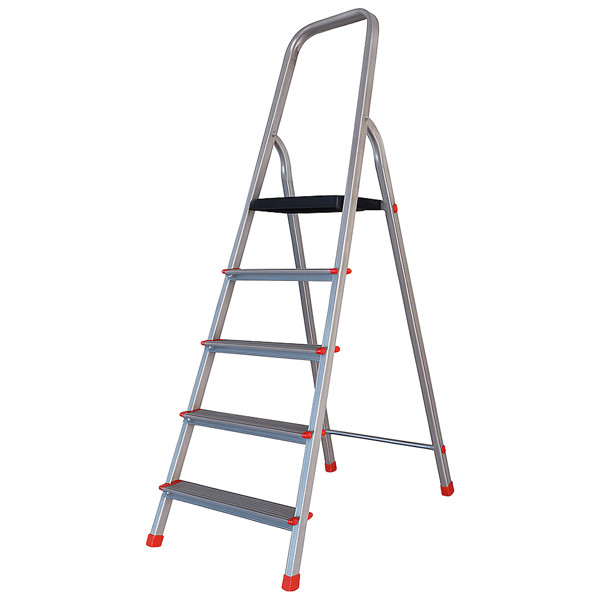 Scala domestica Stella Basic - 4 gradini - alluminio - Marchetti