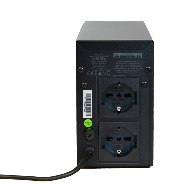 Gruppo di continuit&agrave; Oxxtron 1000VA UPS + 2 prese schuko aggiuntive da 220 V - Trust
