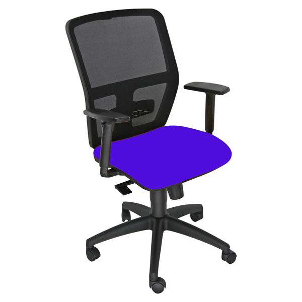 Seduta operativa ergonomica Kemper A - braccioli regolabili - blu - Unsit