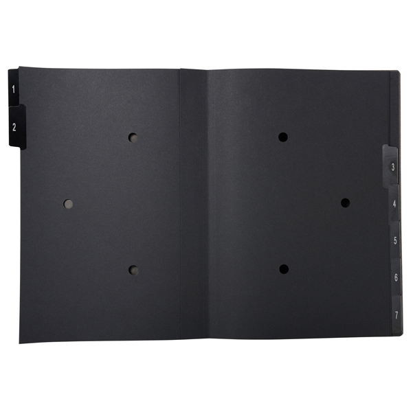 Classificatore numerico 1/7 Ordonator - 25x33 cm - nero - Exacompta