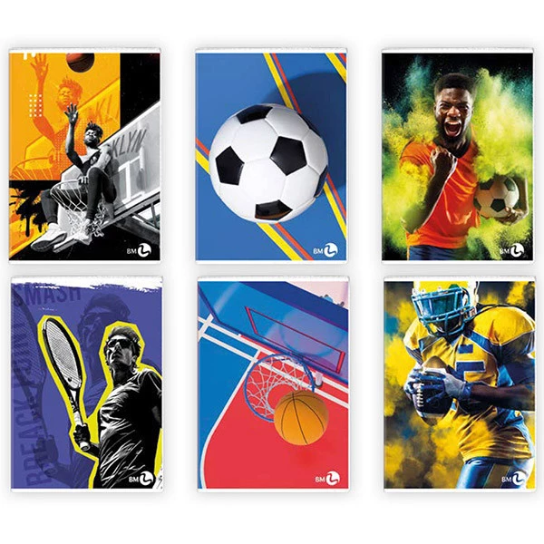 Maxiquaderno Sport fantasia - A4 - 1 rigo - 40+2 fogli - 80gr - BM