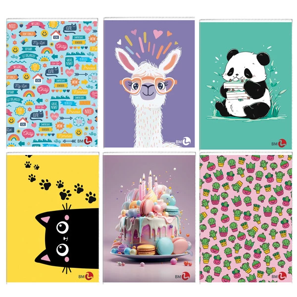 Maxiquaderno Bambina fantasia - A4 - 40+2 fogli - 80gr - rigo di 3a - BM