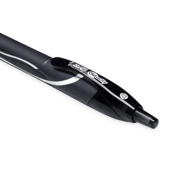 Penna a sfera a scatto Gelocity Quick Dry - punta 0,7mm - nero - Bic - conf. 12 pezzi