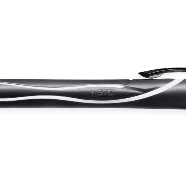 Penna a sfera a scatto Gelocity Quick Dry - punta 0,7mm - nero - Bic - conf. 12 pezzi