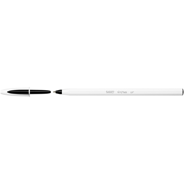 Penna a sfera Cristal Up con cappuccio - punta media 1,2mm - nero - Bic - conf. 20 pezzi