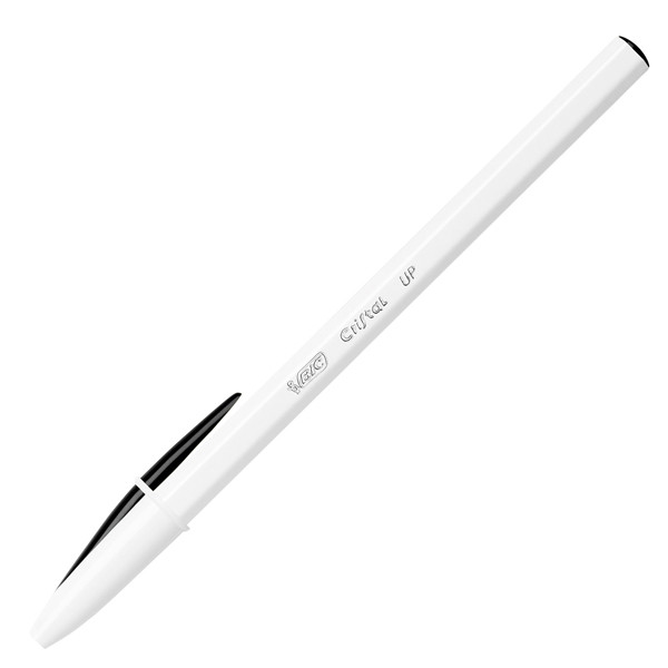 Penna a sfera Cristal Up con cappuccio - punta media 1,2mm - nero - Bic - conf. 20 pezzi
