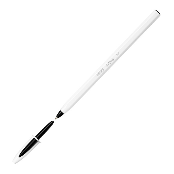 Penna a sfera Cristal Up con cappuccio - punta media 1,2mm - nero - Bic - conf. 20 pezzi