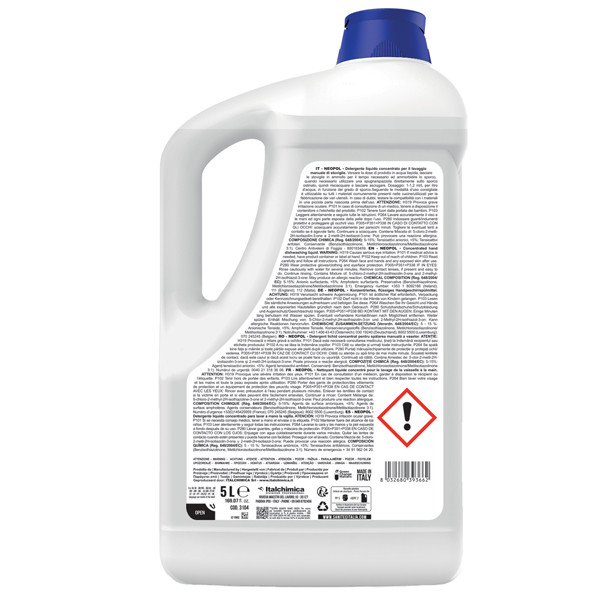 Detergente piatti Green Power - tanica 5 L - Sanitec