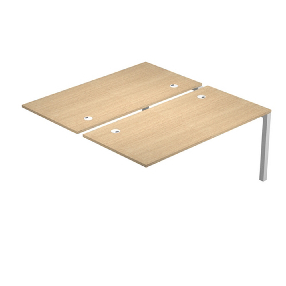 Postazione doppia aggiuntiva per scrivanie AgorA' - 180x168x72,5 cm - rovere - Artexport