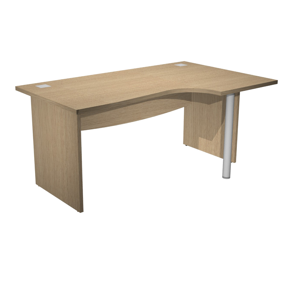 Scrivania AgorA' Direction Compact - DX - fianco pannello - L180 cm - rovere - Artexport